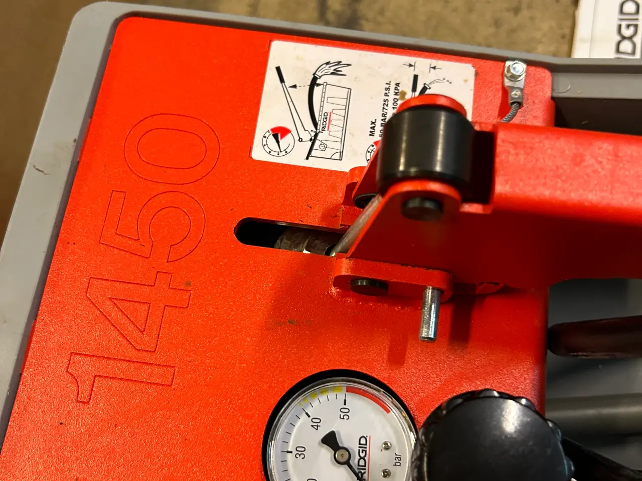Billede 3 - Ridgid Trykprøvepumpe 1450 50bar