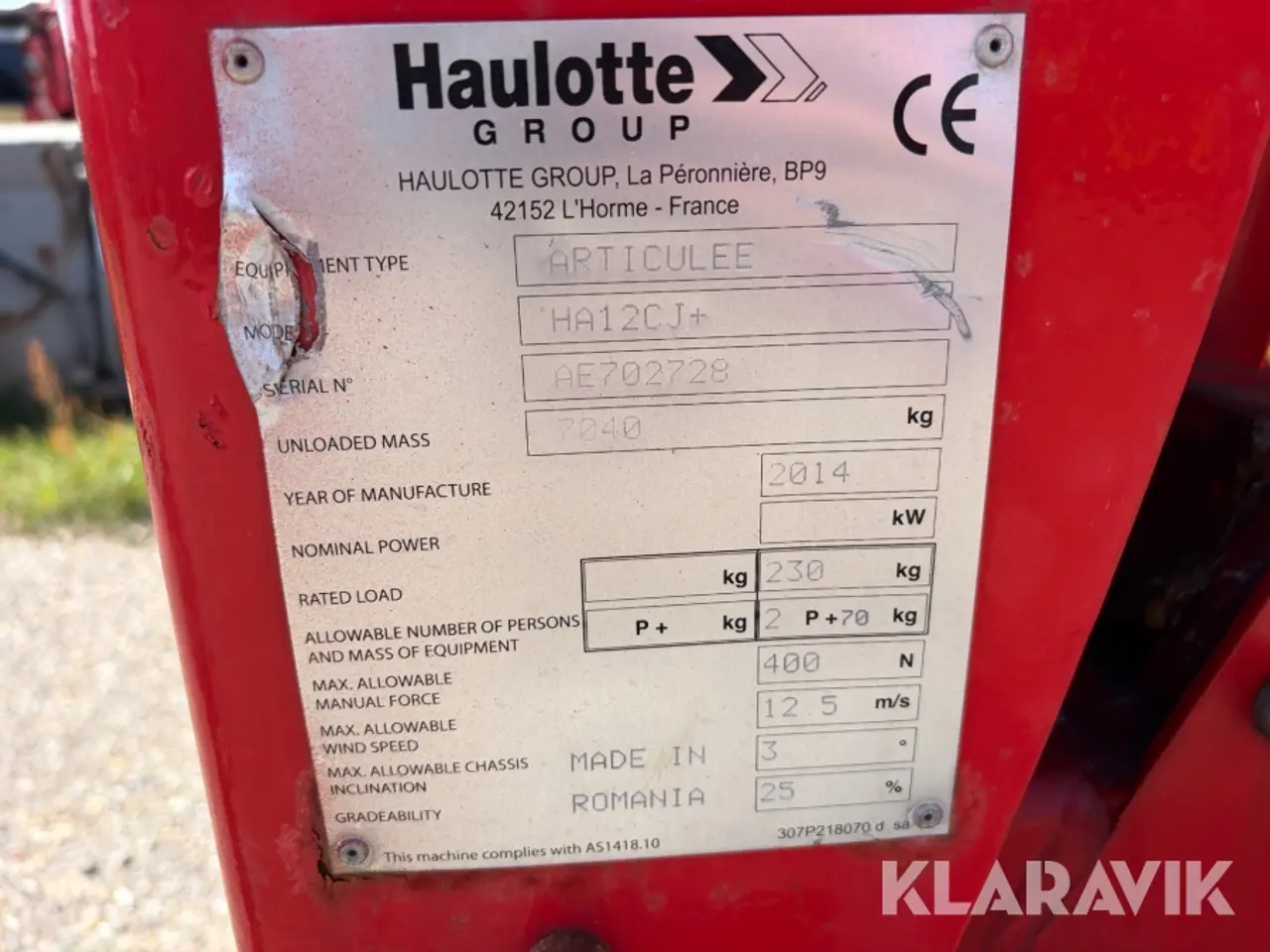 Billede 6 - El-Bomlift Haulotte HA12CJ - 11,7 meter