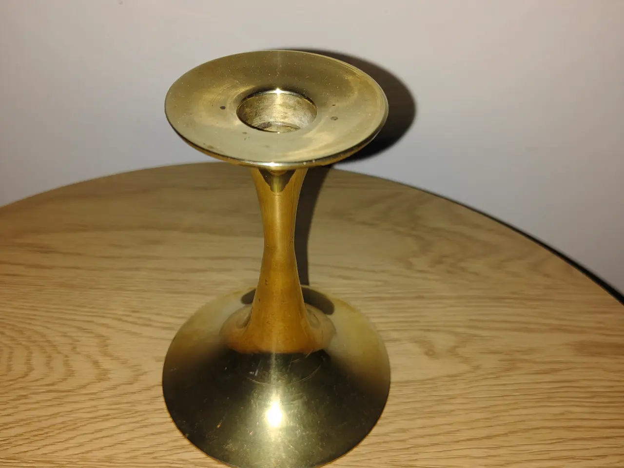 Billede 1 - Fin trompet messing lysestage