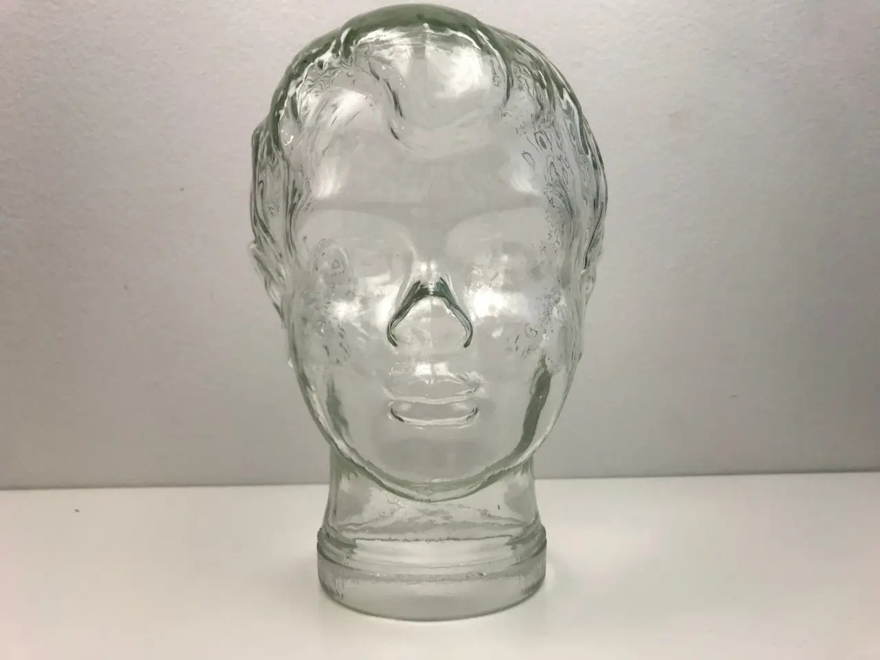 Billede 2 - Glasfigur / Glas-hoved (dreng) 