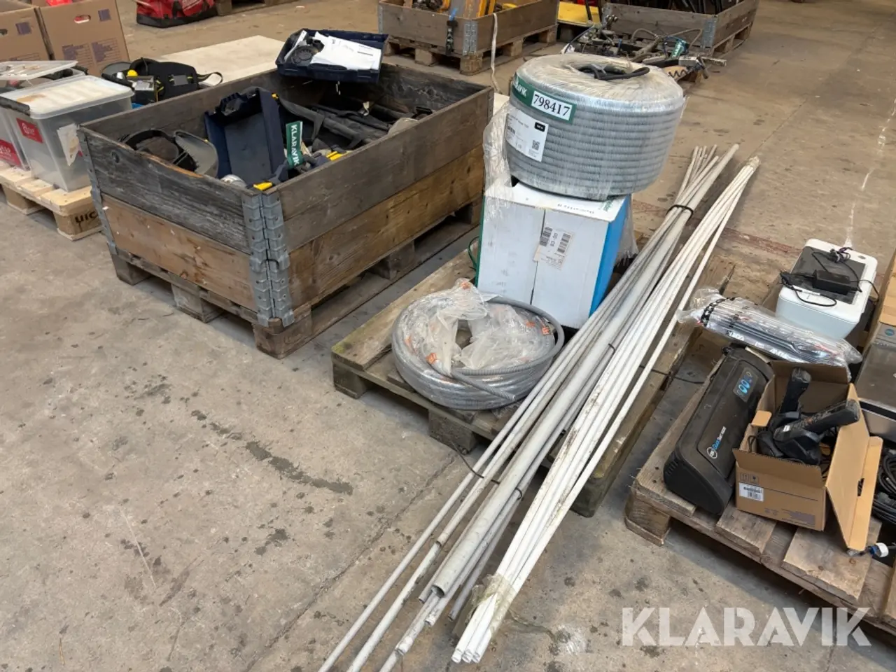 Billede 2 - Installationsmaterialer Schneider Electric datakabel, flexrør og installationsrør
