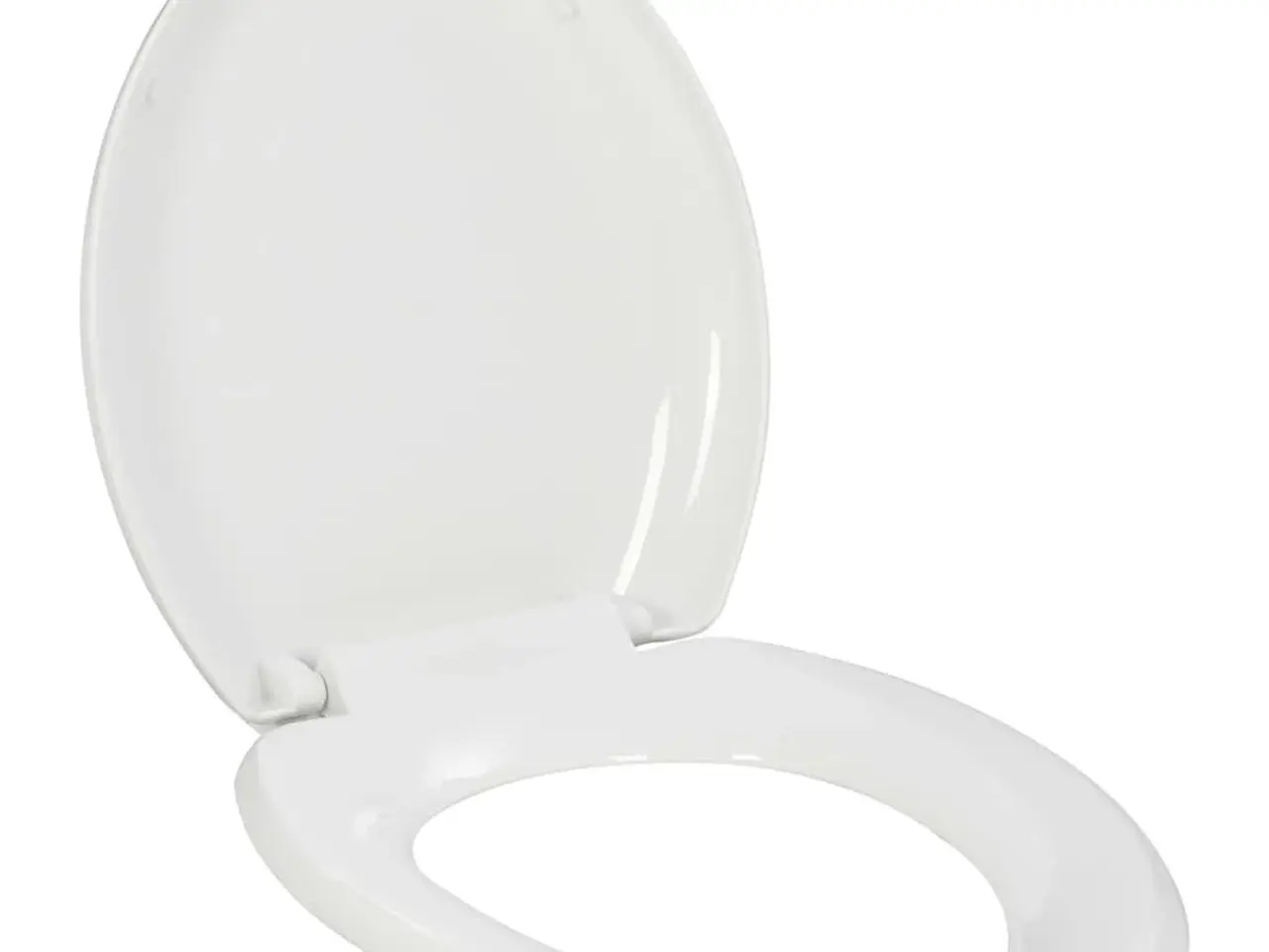 Billede 1 - Toiletsæde med soft-close og quick release - hvid, 45,5 × 37,5 cm