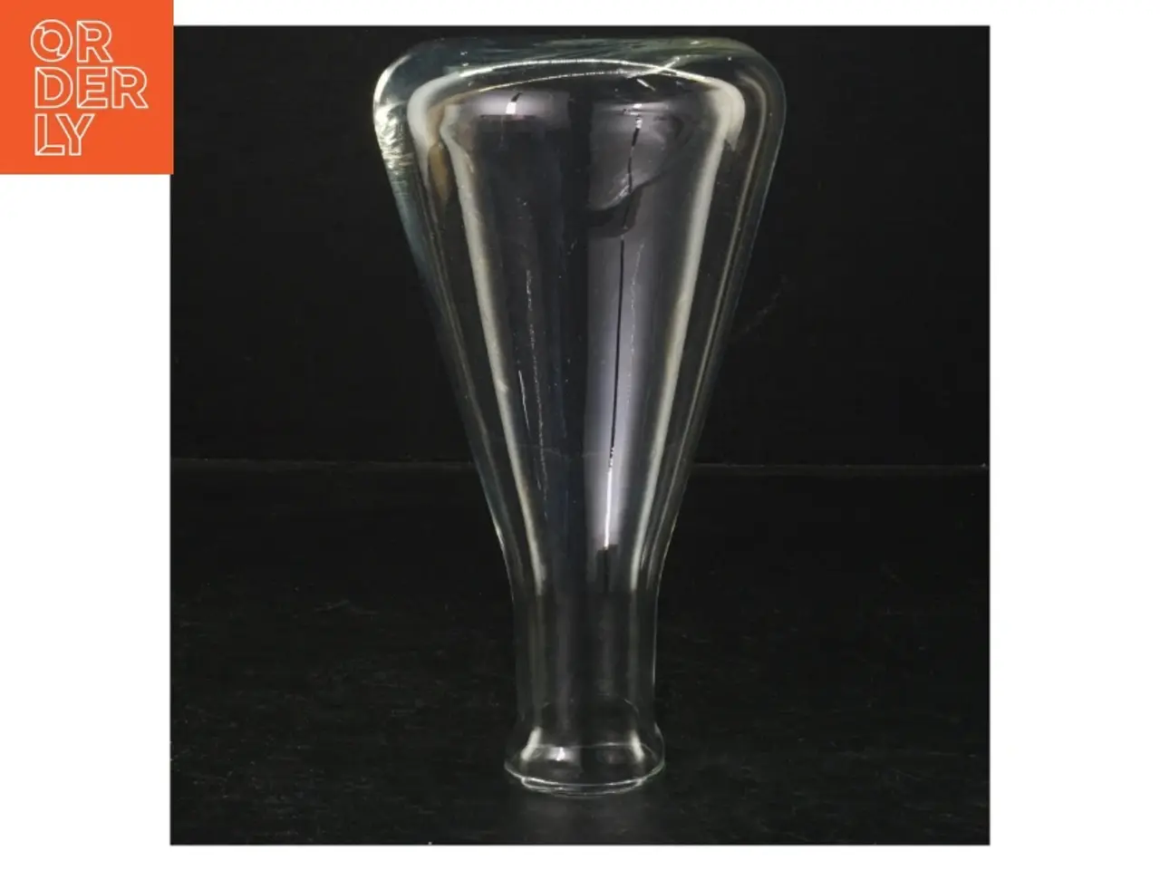 Billede 2 - Gennemsigtig glasvase (str. H. 18 cm)