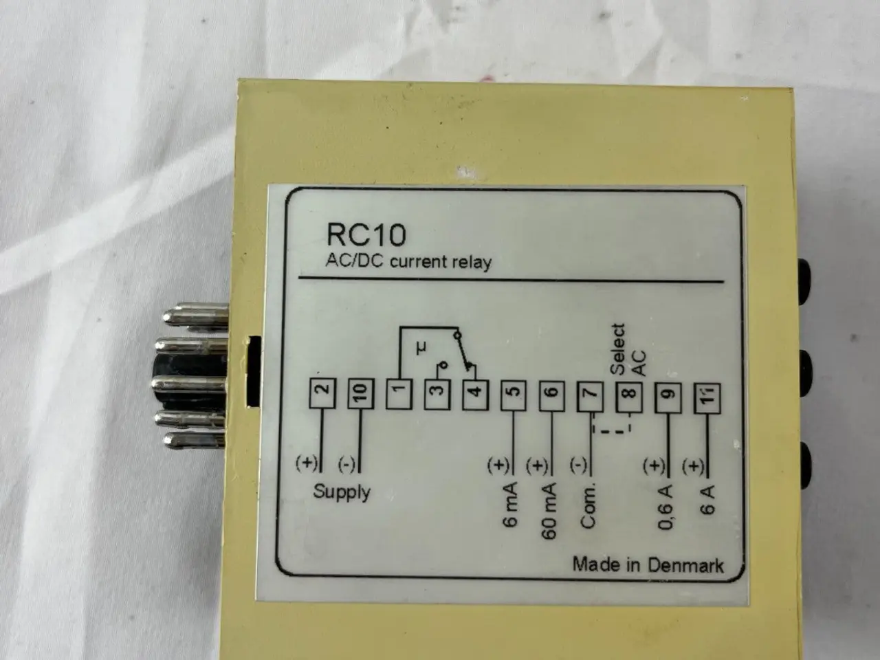 Billede 3 - C-mac RC10-1-1-230 AC/DC Current relæ 0.4mA-6A