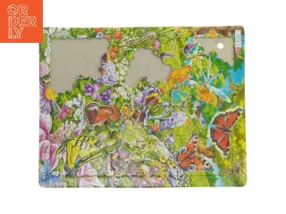Puslespil med sommerfugletema fra Larsen (str. 36,5x28,5 cm)