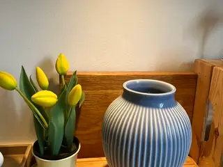 Helt ny Knabstrup vase med riller – Lavendelblå