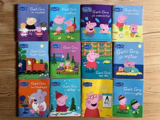 NEDSAT: 23 Gurli Gris bøger, Peppa Pig