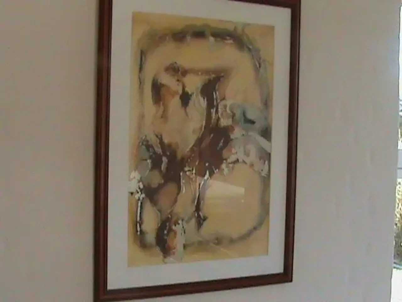 Billede 2 - Kunst tryk i pæn træ ramme