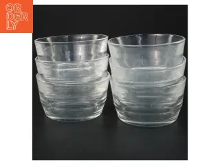 Glas skåle sæt (str. 6 styk, ø 10 cm)