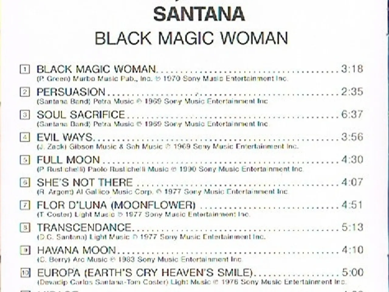 Billede 5 - Santana – Black Magic Woman – CD