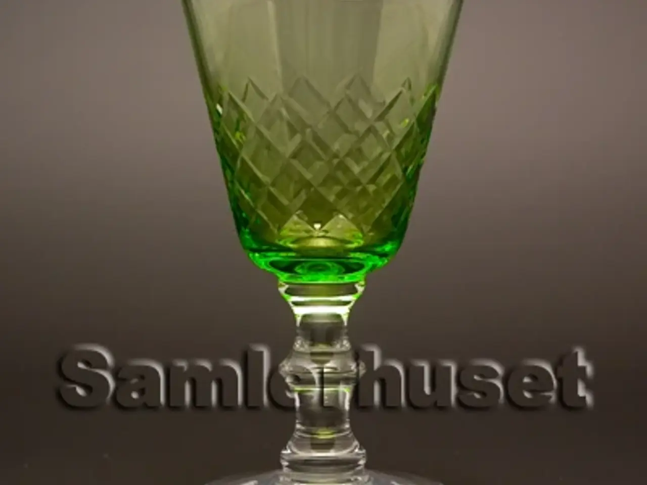 Billede 1 - Eaton Hvidvinsglas, grøn. H:128 mm.