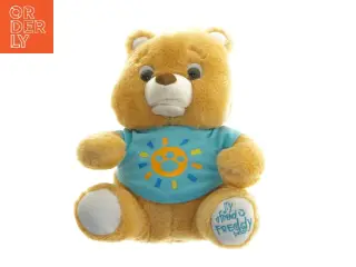 Bamse med blå trøje (str. 28 cm)