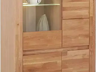 Massivt træmontre med LED-belysning 71908037🤎