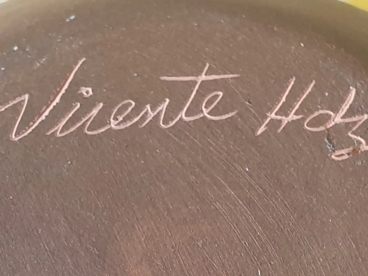 Billede 4 - Lille vase med flot mønster. Vicente Holz