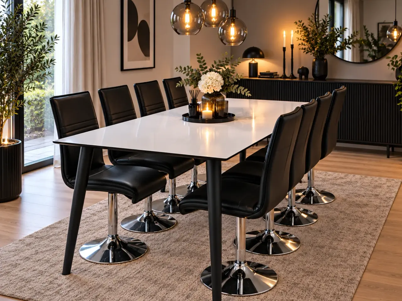 Billede 1 - Spisebord med 8 stole