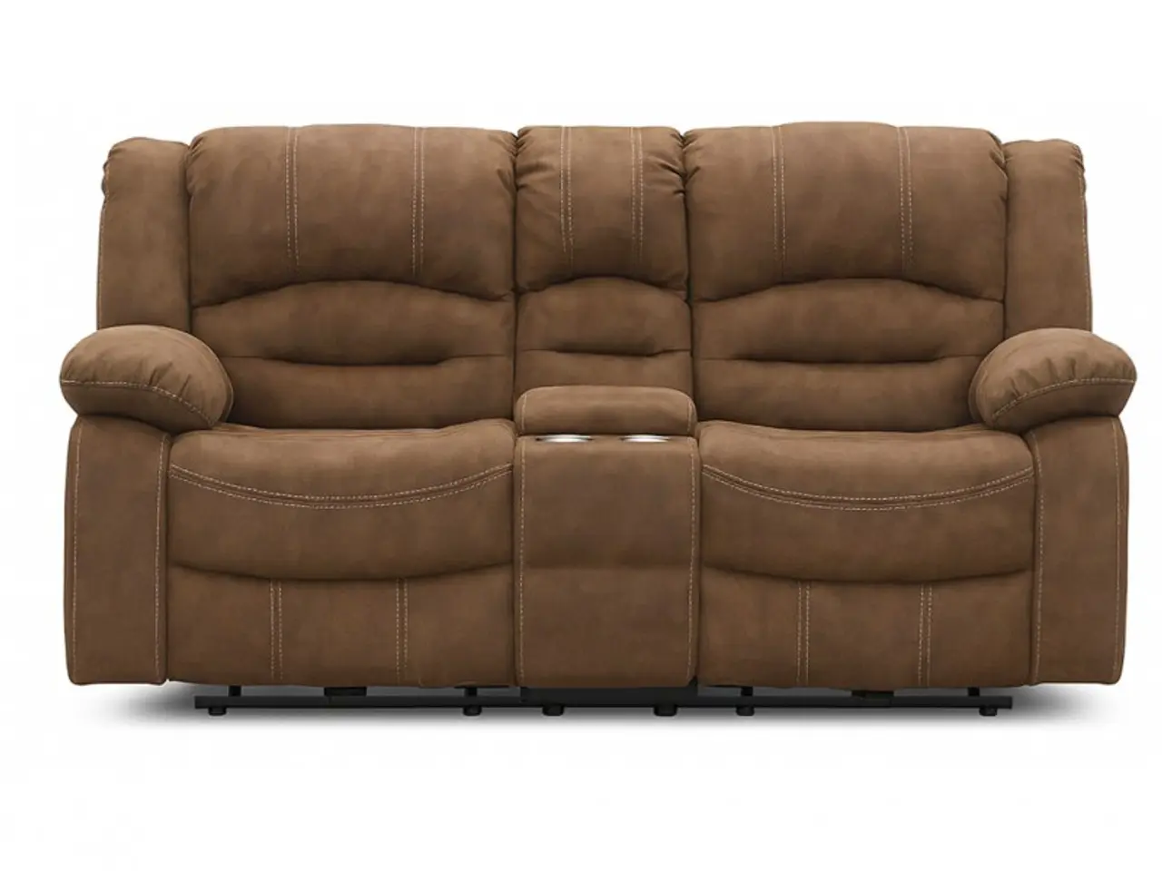 Billede 1 - Cinema 2 pers. Biografsofa Nougat mikrofiber stof