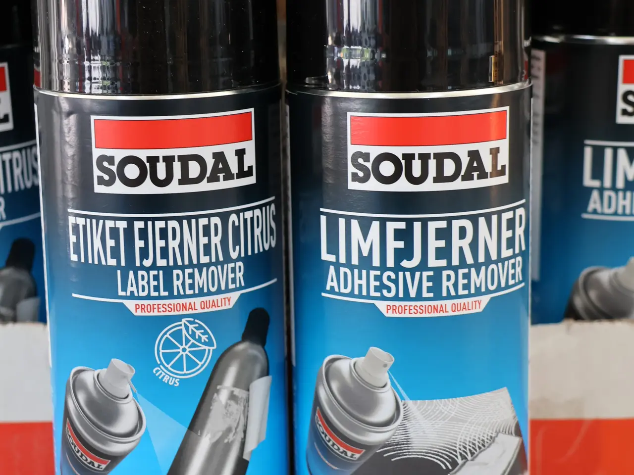 Billede 2 - 12 Stk Soudal spray: lim og etikette fjerner