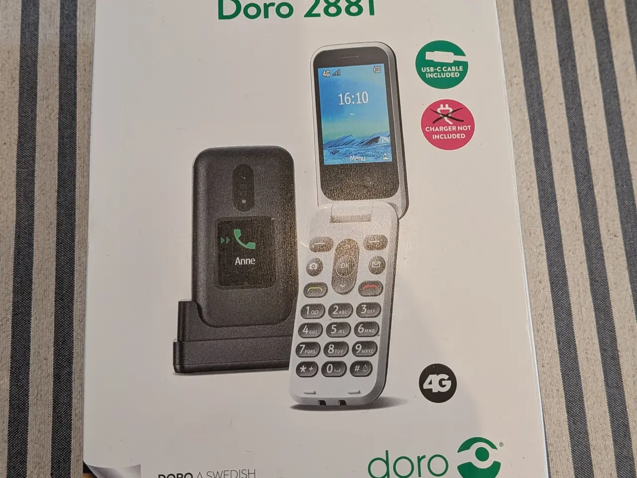 Billede 1 - Doro 2881 klap telefon med garanti