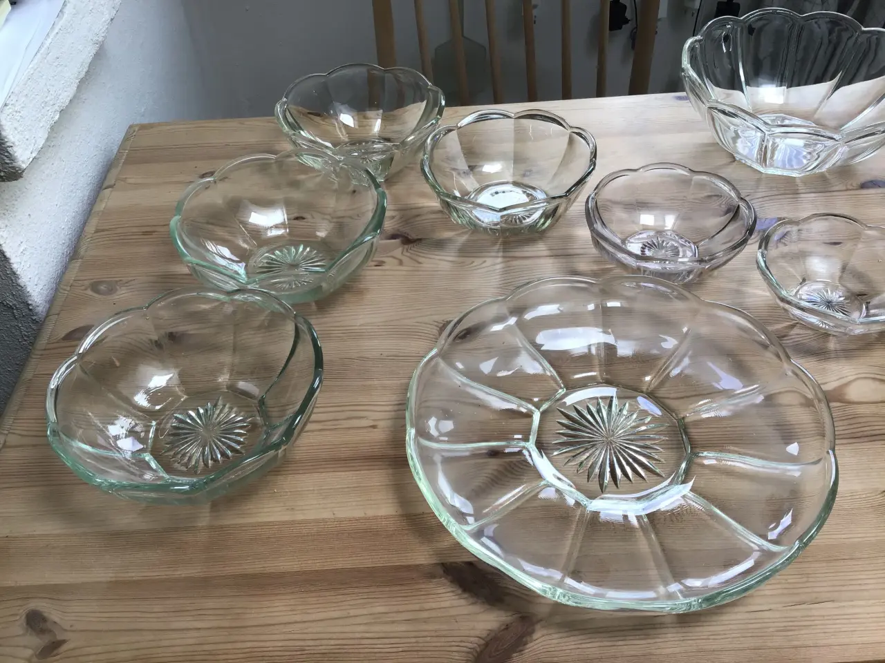 Billede 2 - Glasskåle med stjerne i midten