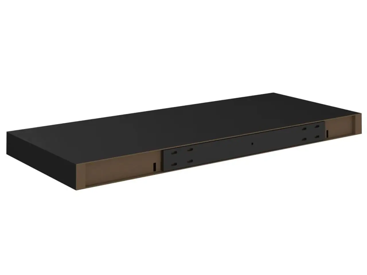 Billede 8 - Væghylder 2 stk. - 60 × 23,5 × 3,8 cm - MDF - sort
