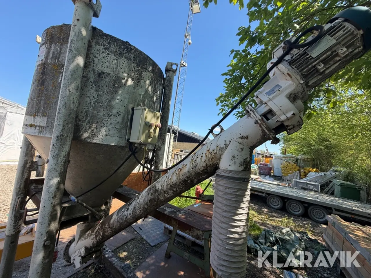 Billede 3 - blandesilo med snegl og elmotor Berger CF1711