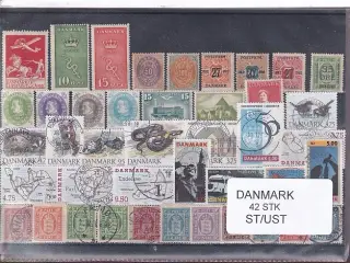 Danmark Samling - 42 Stk. Stemplet/Ustemplet