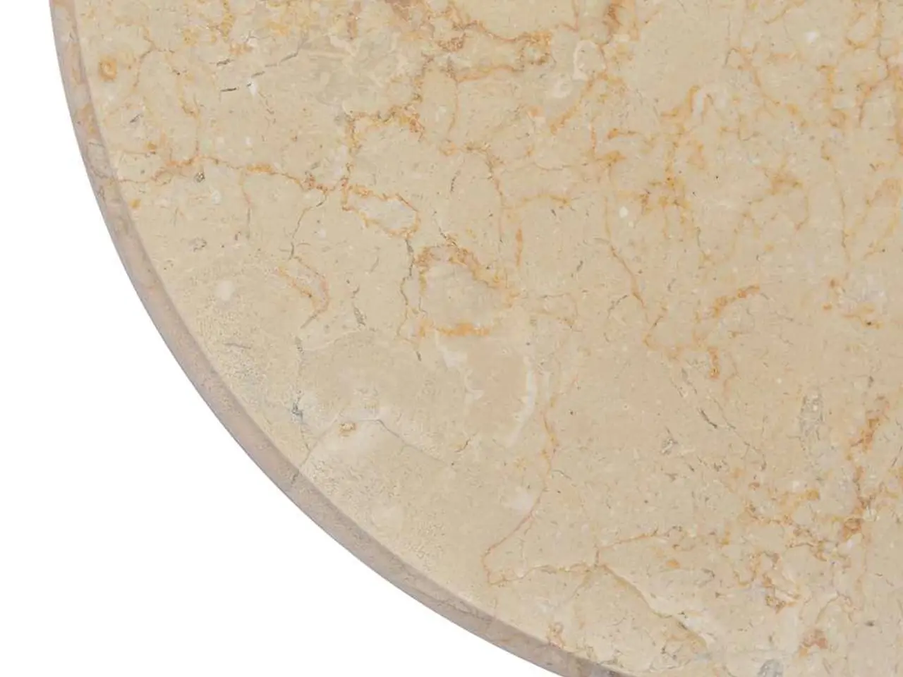 Billede 7 - Rund bordplade Ø50 x 2,5 cm - marmor, cremefarvet