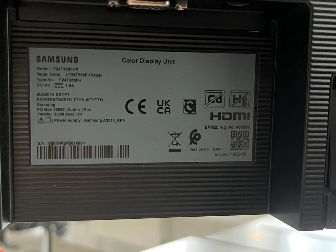 Billede 4 - Computerskærm SAMSUNG F24T358FHR