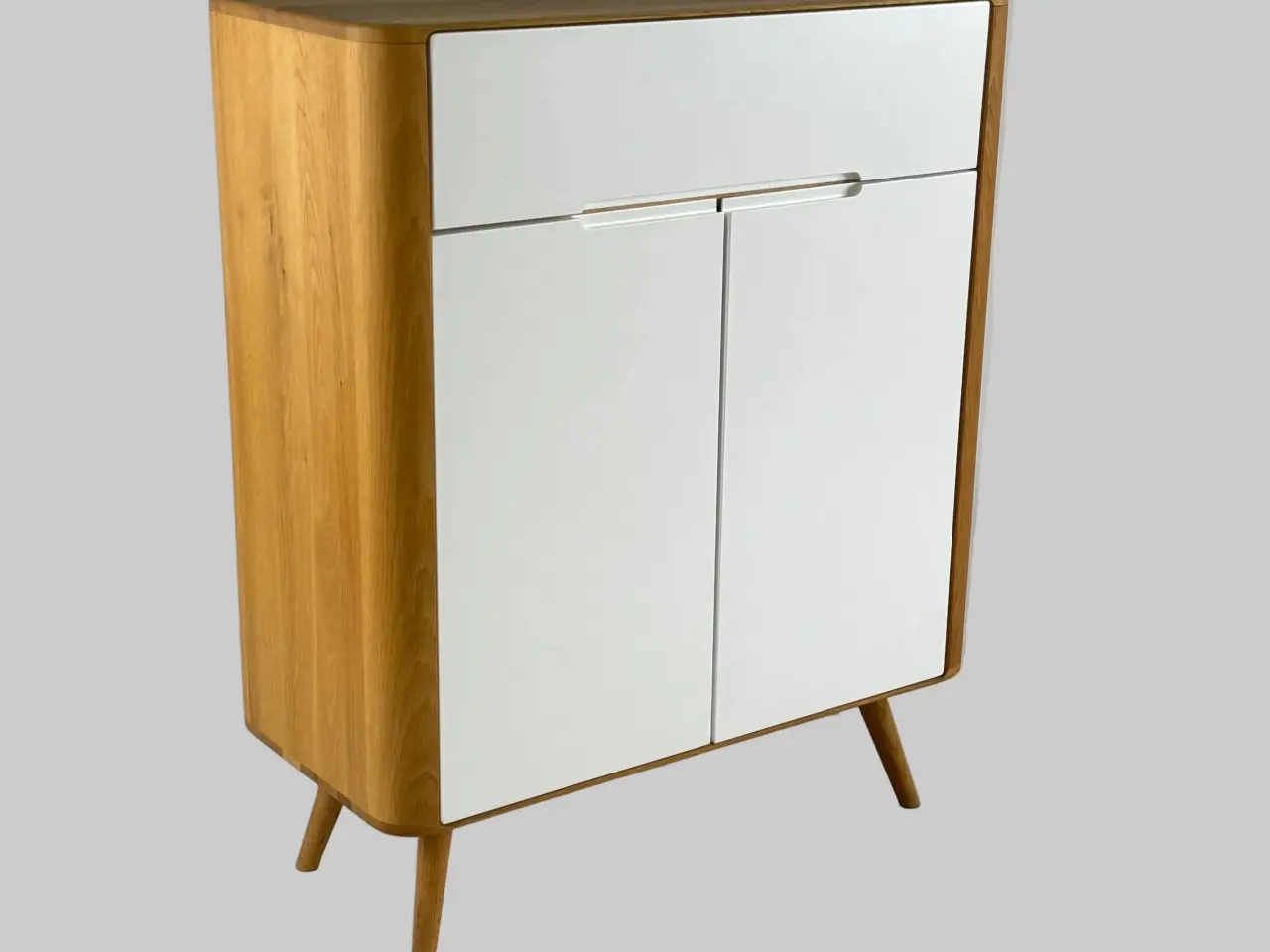Billede 1 - Gazzda Ena Skab – Hvid/Natur 90x42x110 cm