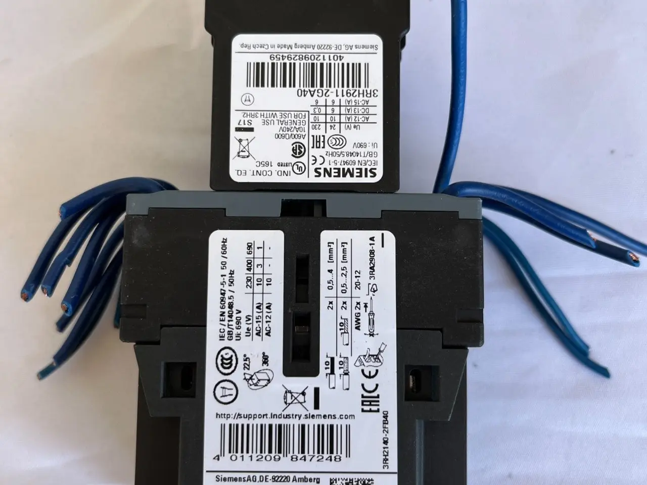 Billede 7 - Siemens 3RH2140-2FB40 kontaktor relæ 4NO 24V DC