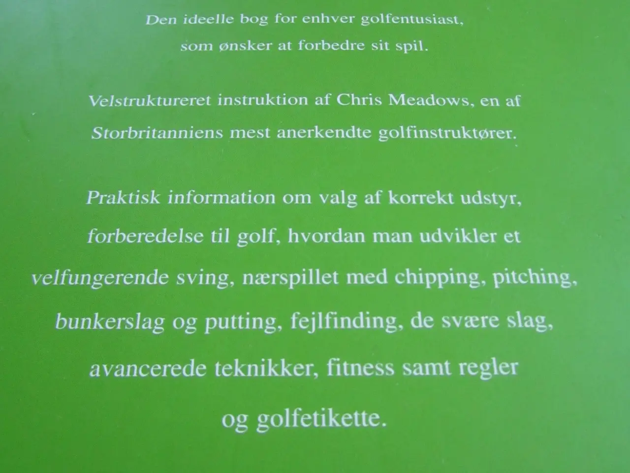 Billede 3 - Den store bog om GOLF Teknikker.
