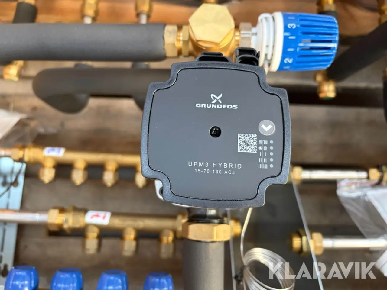 Billede 9 - Gulvvarmeunit Wavin BCVS TPI 5KV + 3VV + 5GV Grundfos cirkulationspumpe 2 styk