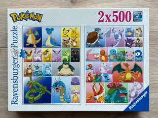 Pokémon 2x500 brikker