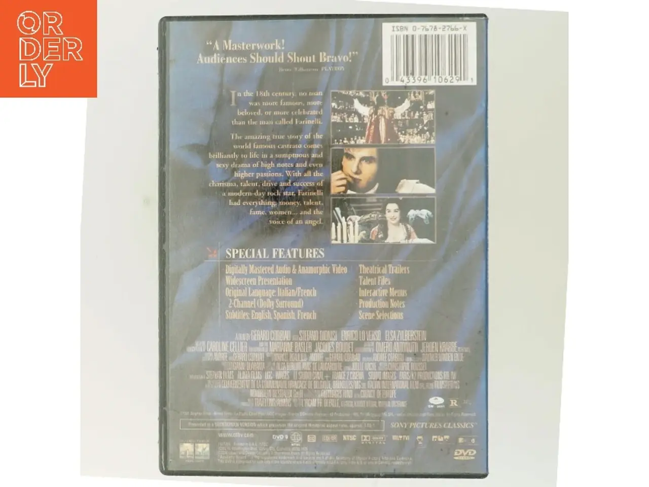 Billede 3 - Farinelli med Gerard Corbiau (DVD)