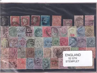 England - 52 Stk. - Stemplet