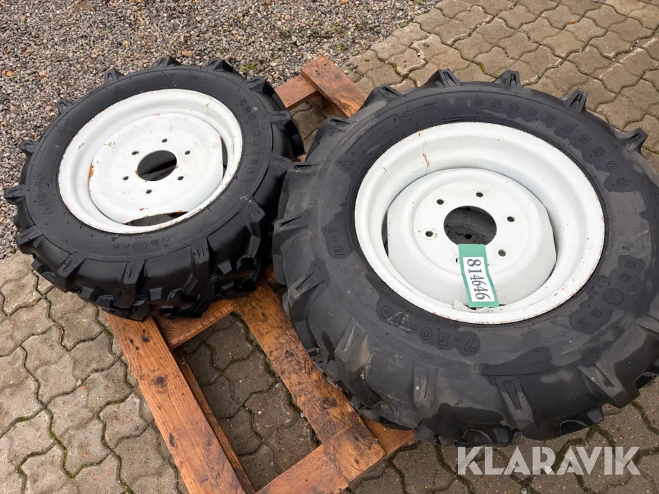 Billede 8 - Kompakttraktor dæk 2 styk 6.00-16 og 2 styk 7,5-16