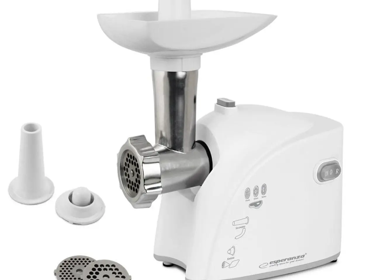 Billede 4 - Kødhakker Esperanza EKM032 - hvid, 2.200 W