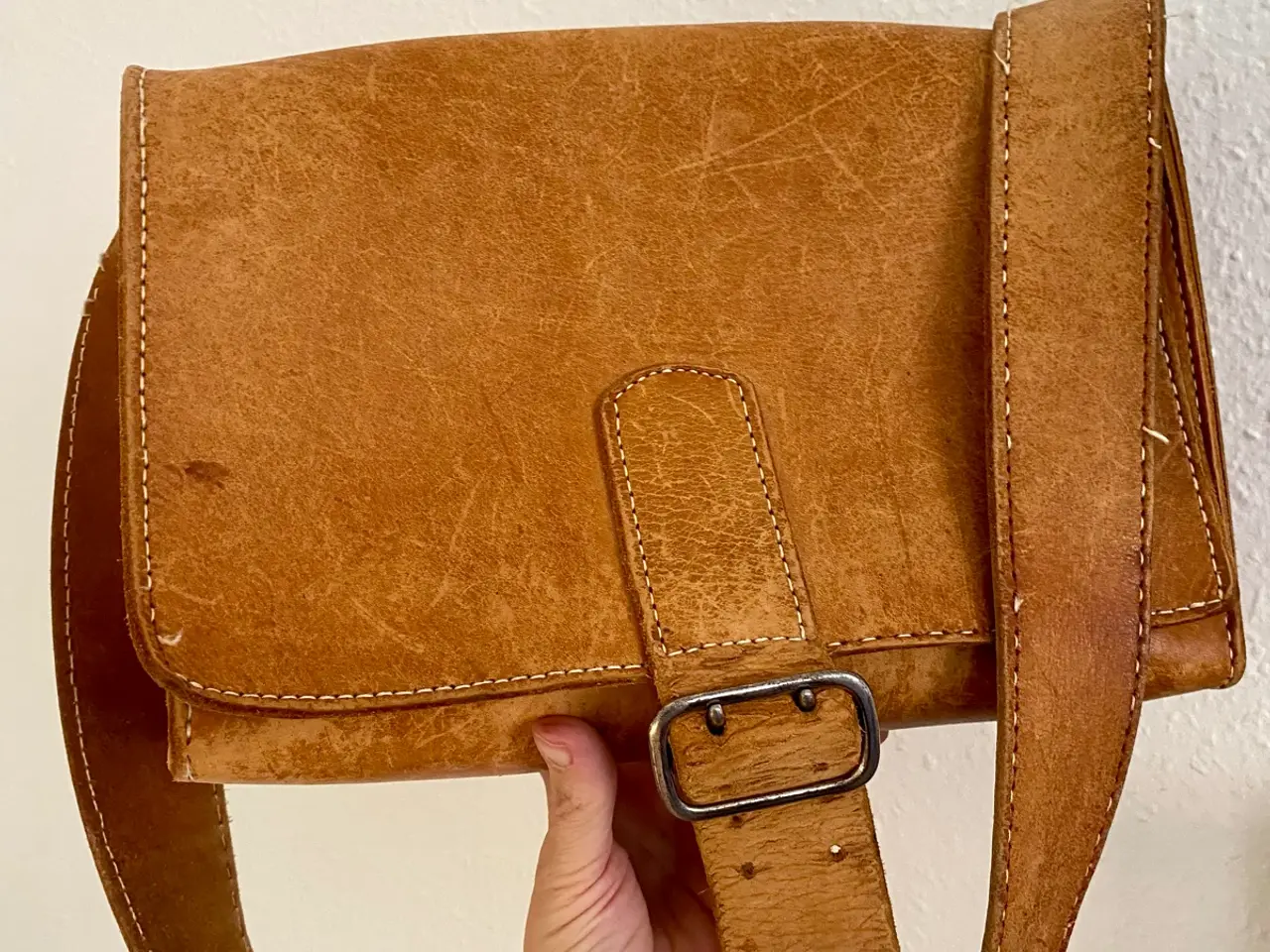 Billede 4 - Vintage læder taske