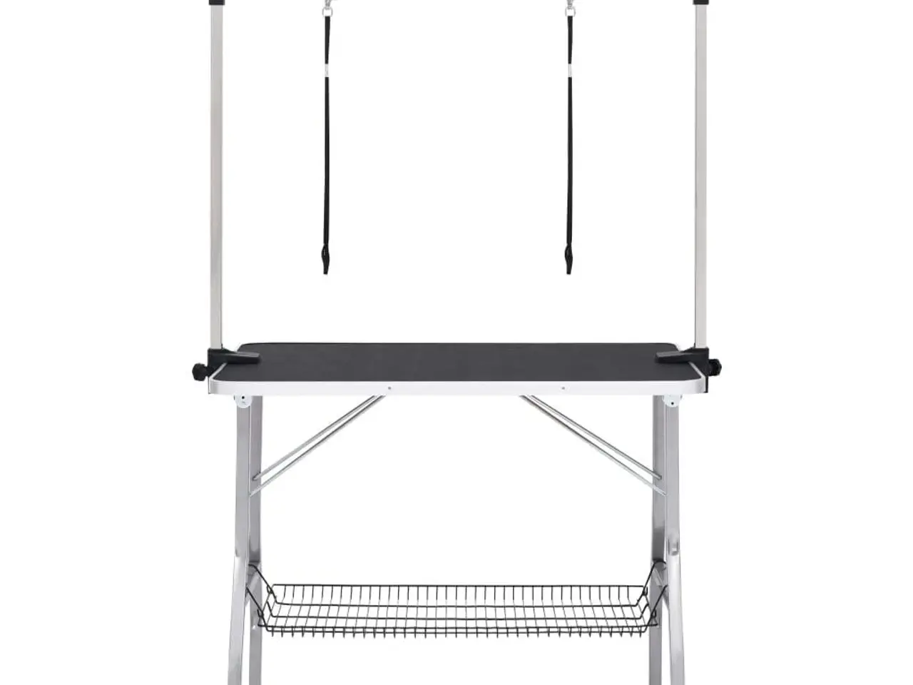 Billede 3 - Vaske-/trimmebord til hund justerbart m. 2 løkker og kurv