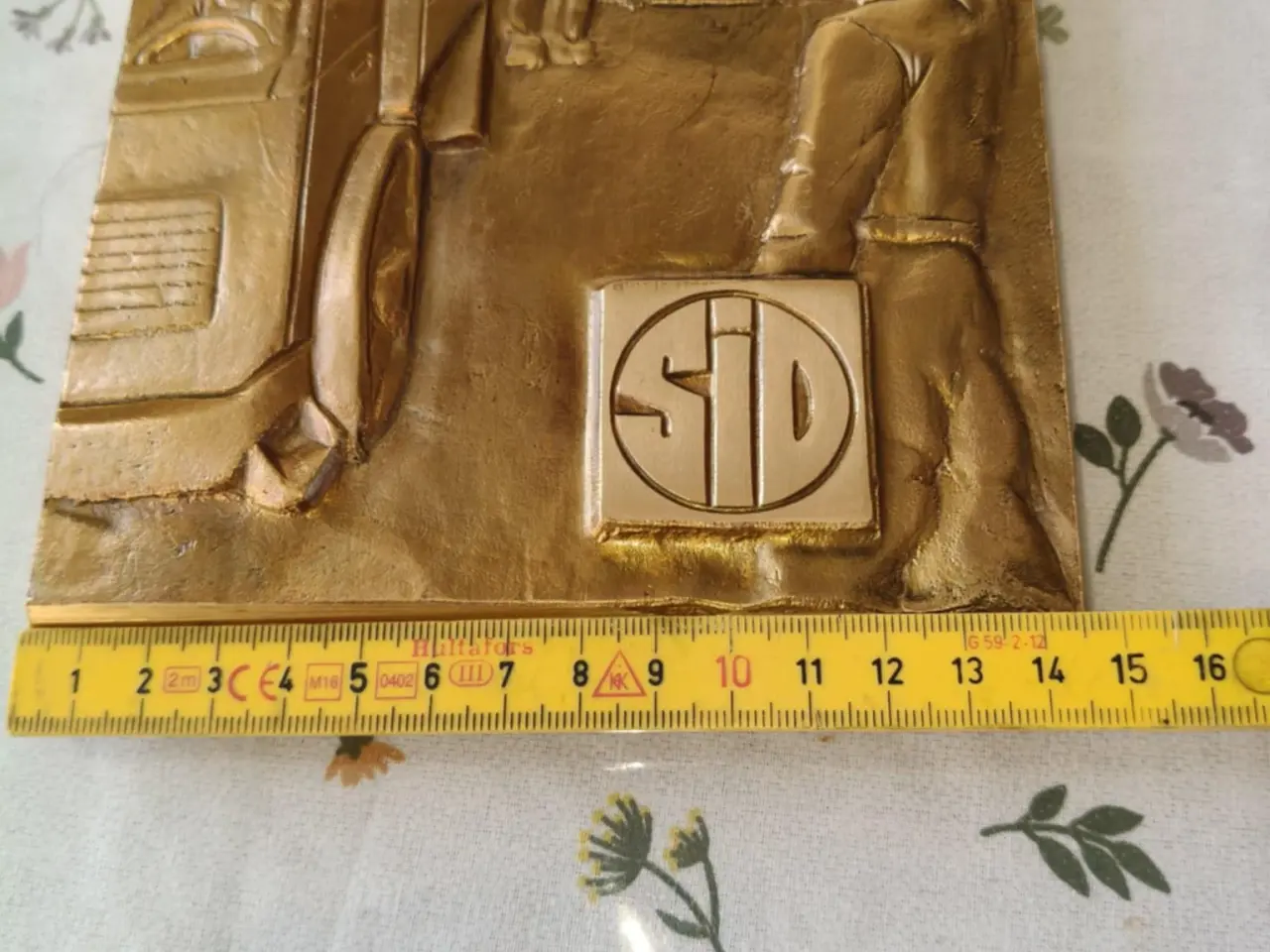 Billede 2 - super flot relief af havne arbejder med SID logo 