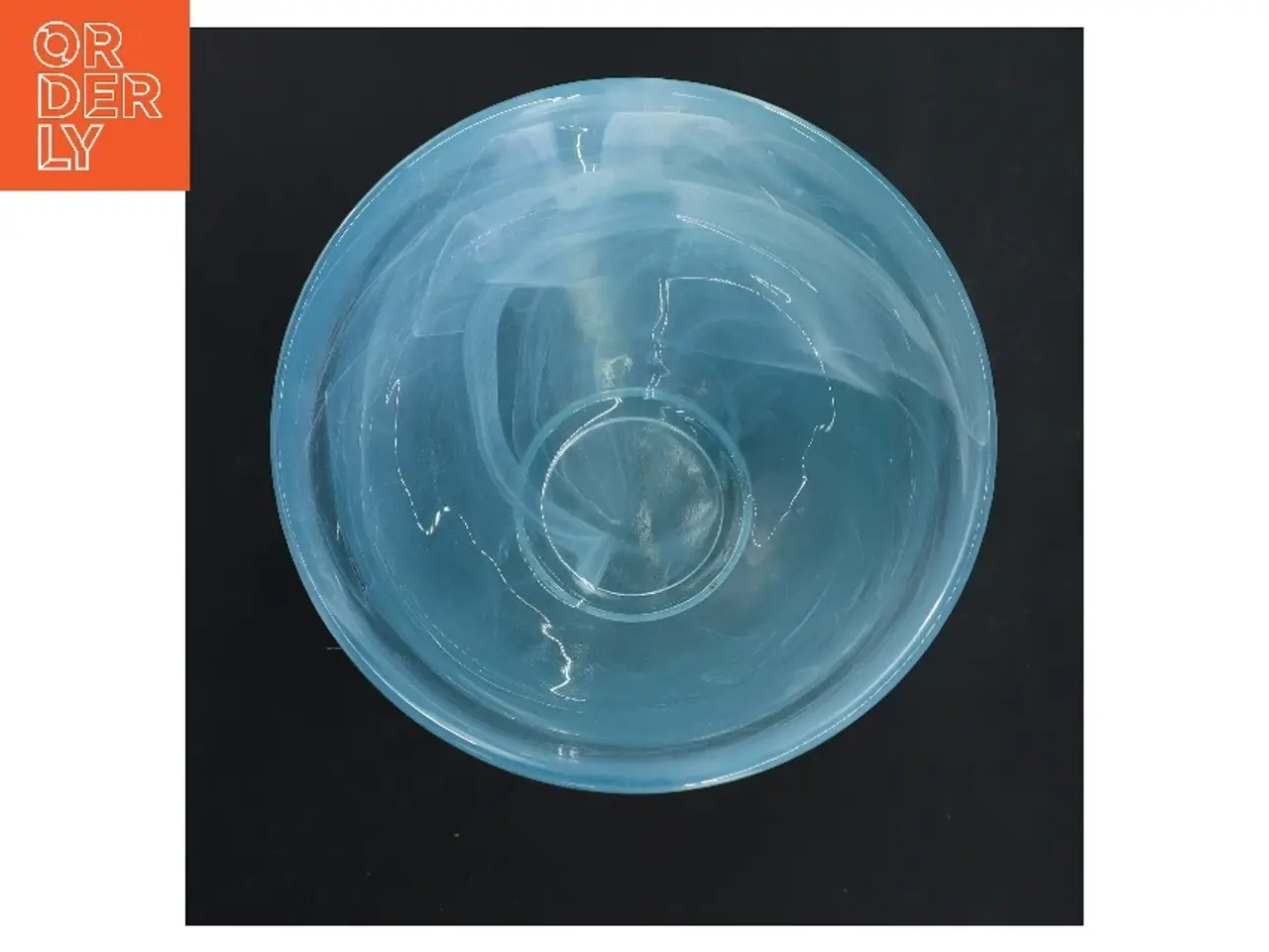 Billede 2 - 4 stk blå glasskåle Ø 16,5 cm (str. 4 stk Ø 16,5 cm)