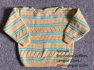 Hjemmestrik - bluse - ubrugt - str. 1 - 1½ år