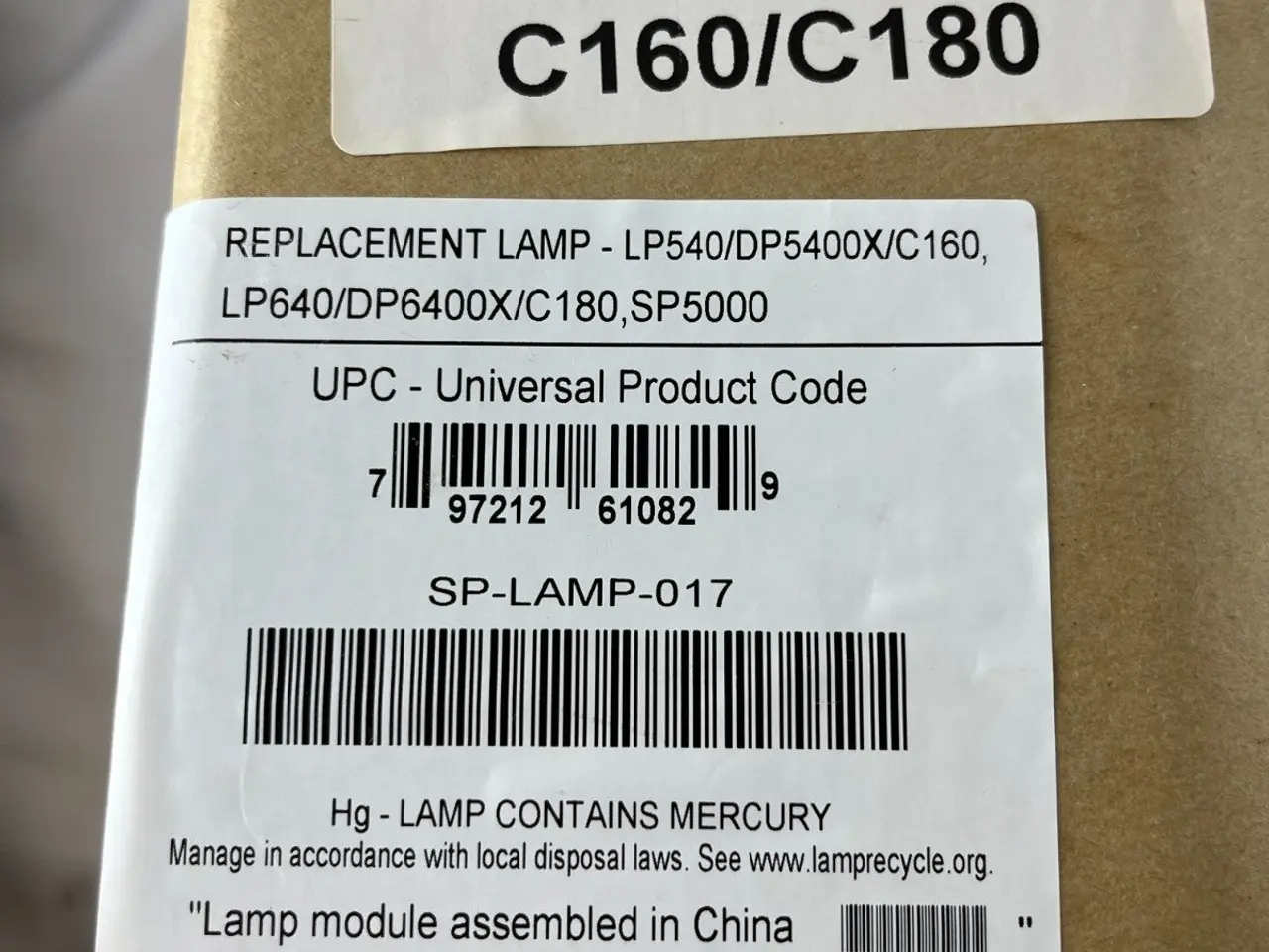 Billede 5 - ASK SP-LAMP-017 Replacement Projector Lamp modul
