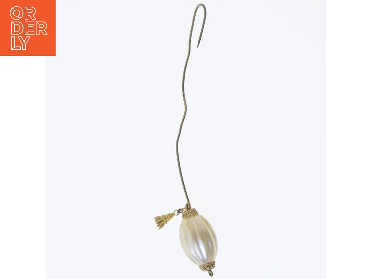 Billede 1 - Hængende dekoration med perle og krog (str. 15 cm)