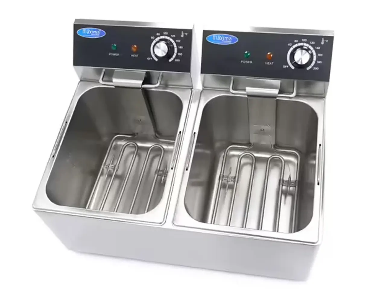 Billede 3 - Dobbelt Elektrisk Frituregryde 2 x 8 L – 2x 3250 W