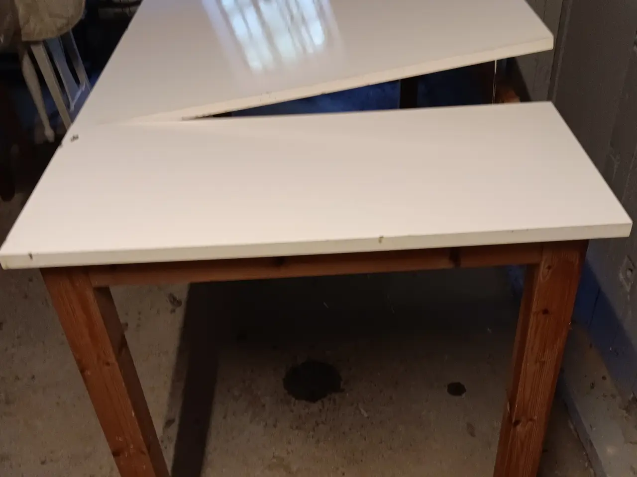 Billede 1 - Skrivebord/tegnebord med vipbar midterplade