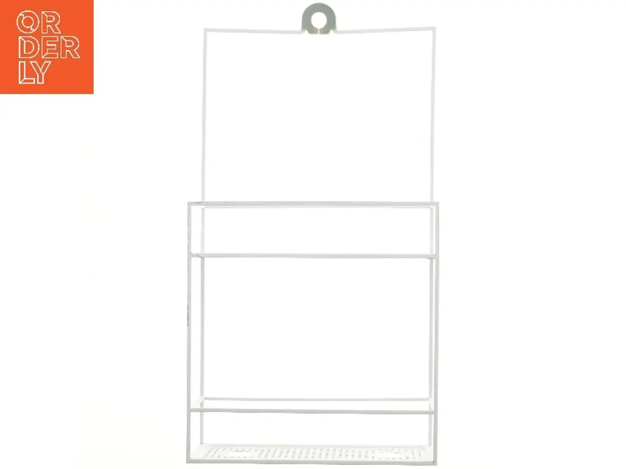 Billede 1 - Hvid brusehylde med perforeret bund (str. 56x31 cm)