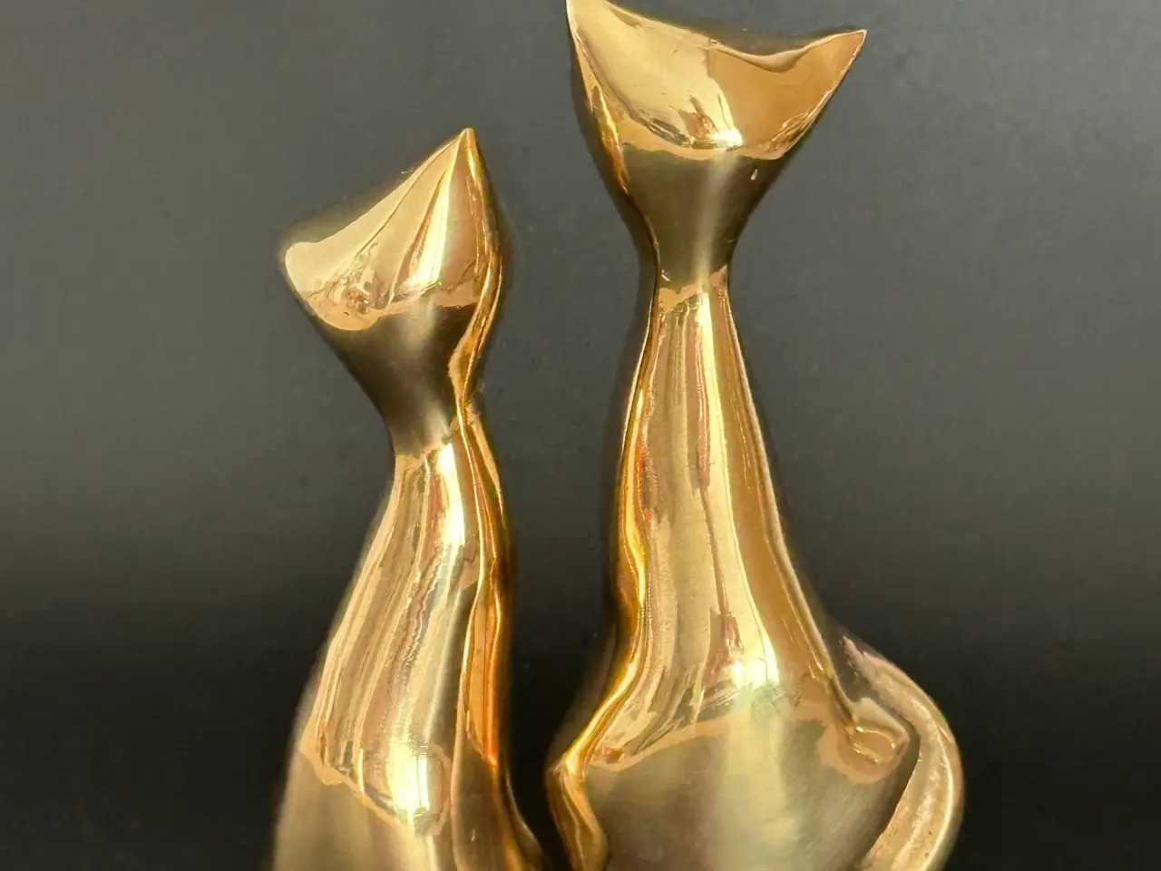 Billede 4 - Vintage dyrefigurer håndstøbte af massiv messing 