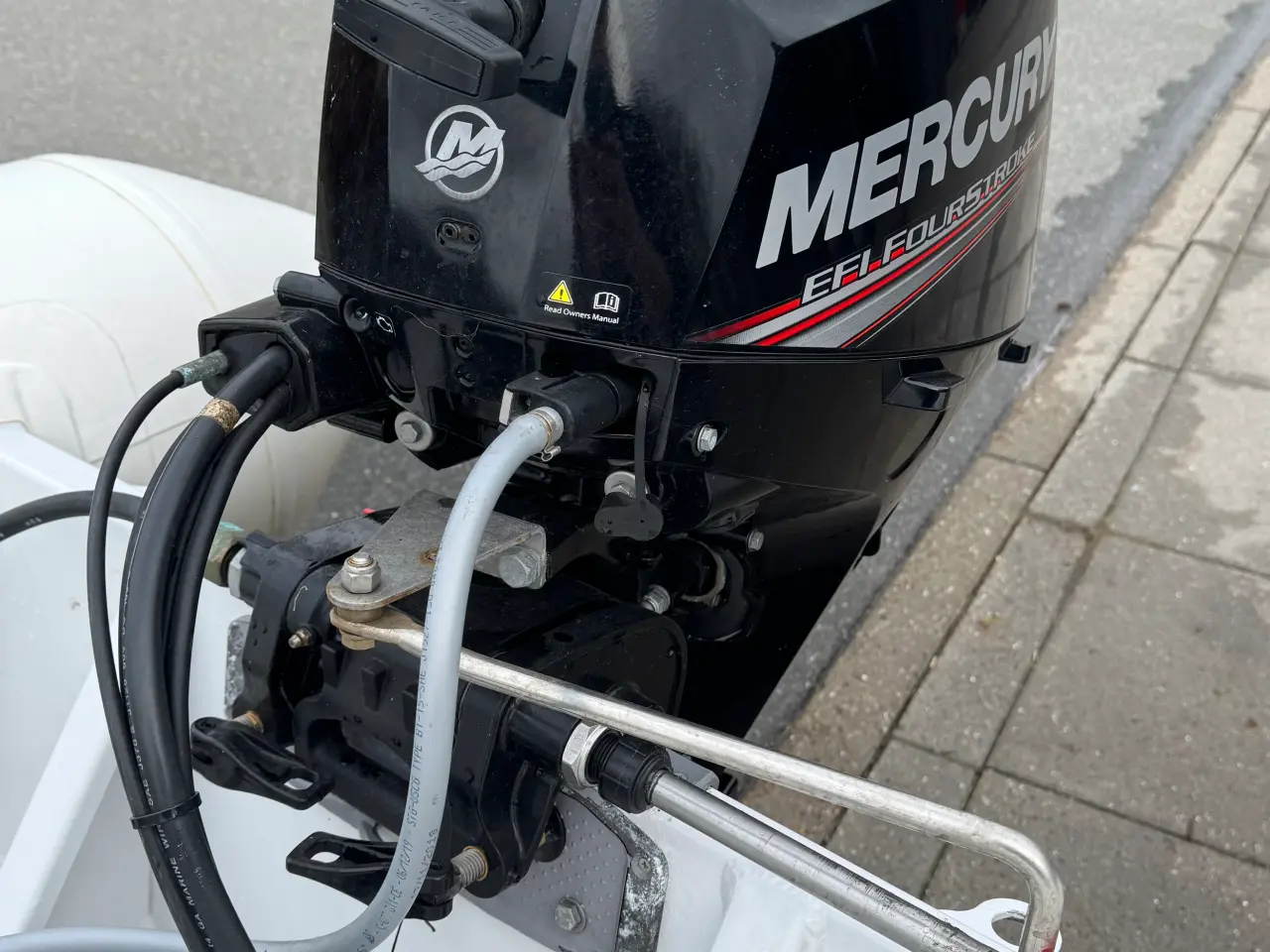Billede 7 - Quicksilver 350 Alurib med 20 hk påhængsmotor