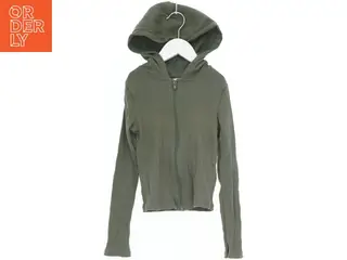 Ribbet hættetrøje med lynlås fra H&M (str. 140)